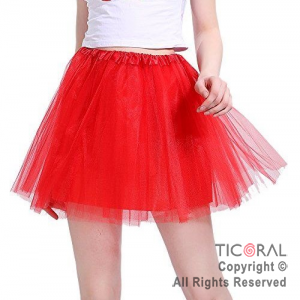 POLLERA TUTU ROJO x 1